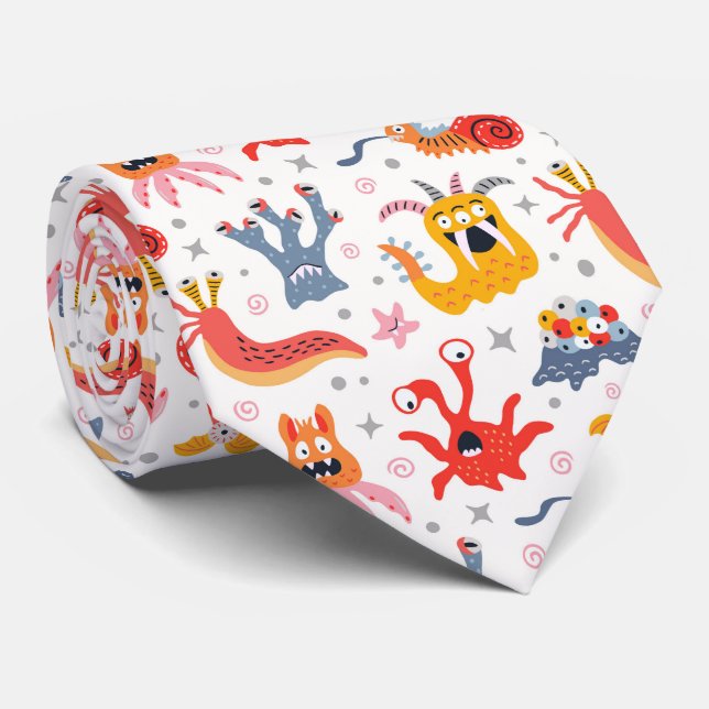 Friendly monsters from outer space  tie (Rolled)