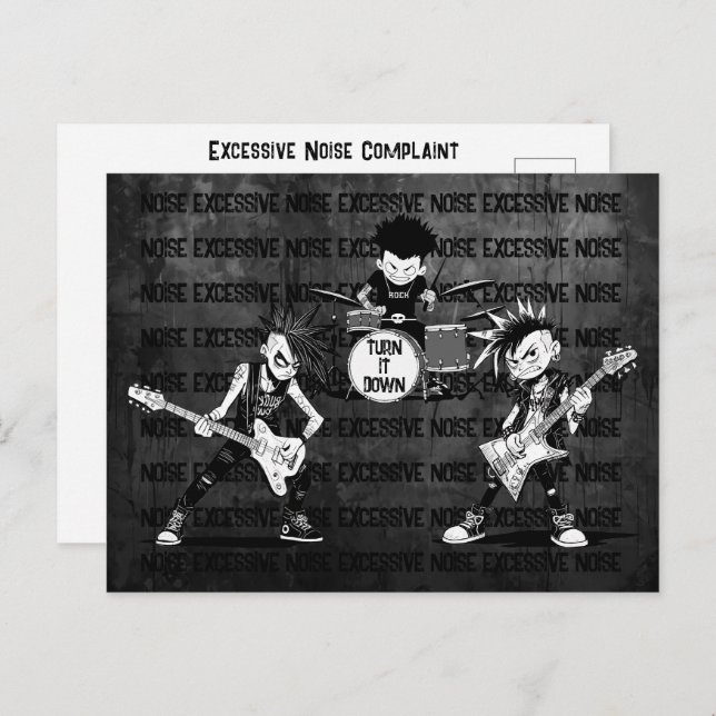 Friendly Neighbour Memo Excessive Noise Complaint Postcard (Front/Back)