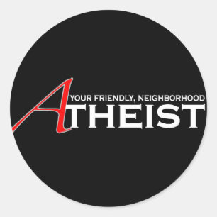 Friendly Neighbourhood Atheist Classic Round Sticker