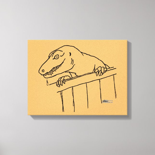 Friendly Neighbourhood Dinosaur Canvas Print (Front)