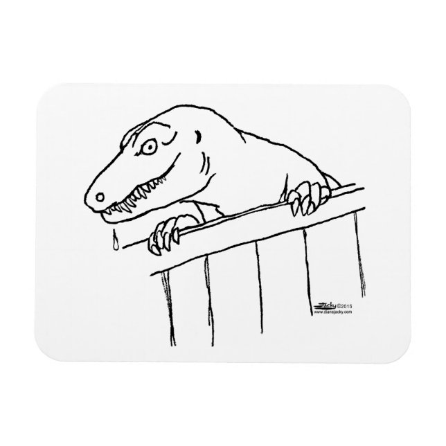 Friendly Neighbourhood Dinosaur Magnet (Horizontal)