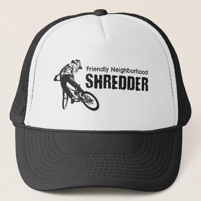 Friendly Neighbourhood Shredder Mountain Biking Trucker Hat (Front)