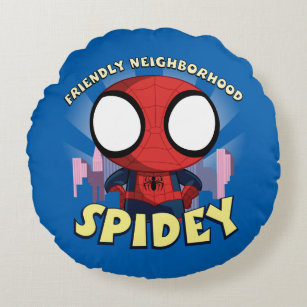Friendly Neighbourhood Spidey Mini Spider-Man Round Cushion