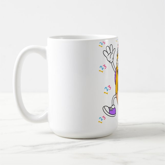 Friendly Pencil Back to School Design.  Coffee Mug (Left)