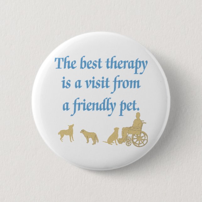 Friendly Pet 6 Cm Round Badge (Front)