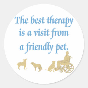 Friendly Pet Classic Round Sticker
