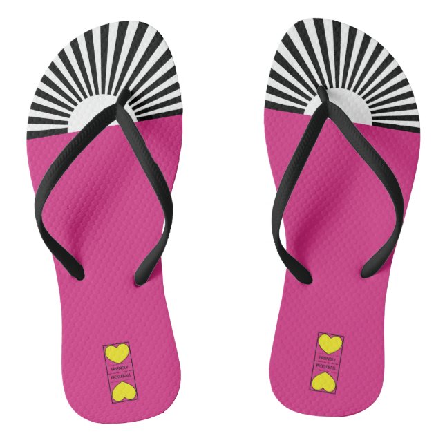 Friendly Pickleball logo - CUSTOMIZE -  Jandals (Footbed)