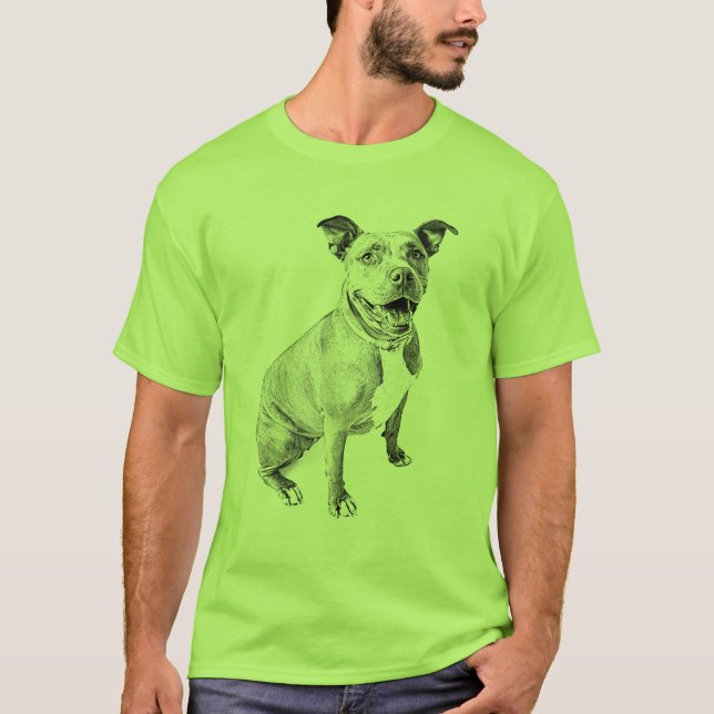 Friendly Pitbull T-Shirt (Front)