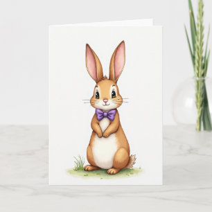 Friendly Rabbit Greeting Card