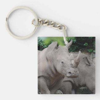 Friendly Rhino Key Ring