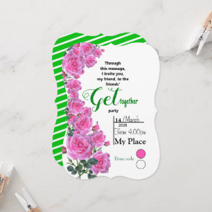 Friendly Roses Invitation