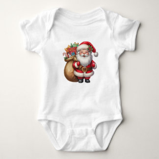 Friendly Santa Baby Bodysuit