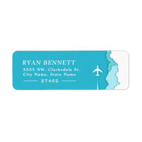 Friendly Skies | Turquoise Custom Address