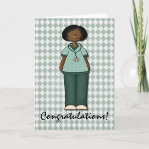 Friendly Smiling Nurse Congratulations Card