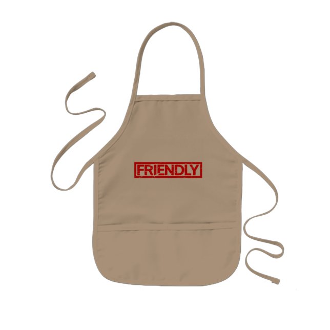Friendly Stamp Kids Apron (Front)
