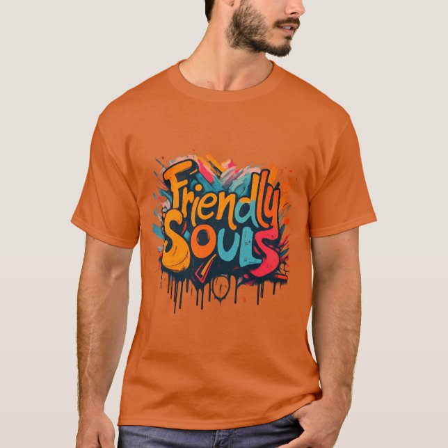 Friendly Vibes Design T-Shirt (Front)