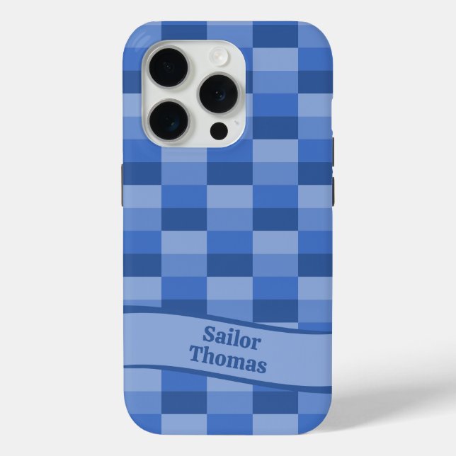 Friendly Waters Colour Blocks, Wave and Name Case-Mate iPhone Case (Back)