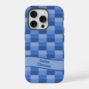 Friendly Waters Colour Blocks, Wave and Name iPhone 15 Pro Case
