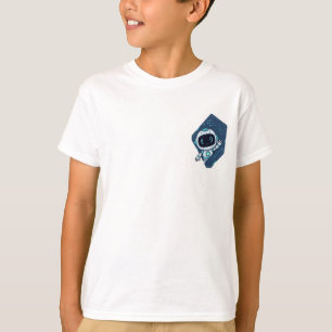 Friendly Waving Robot Kids T-Shirt