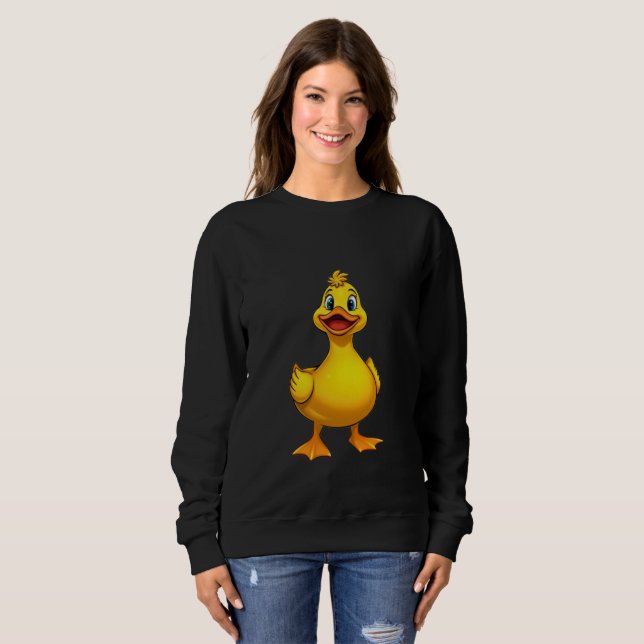 Friendly Yellow Duckling Sweatshirt (Front Full)