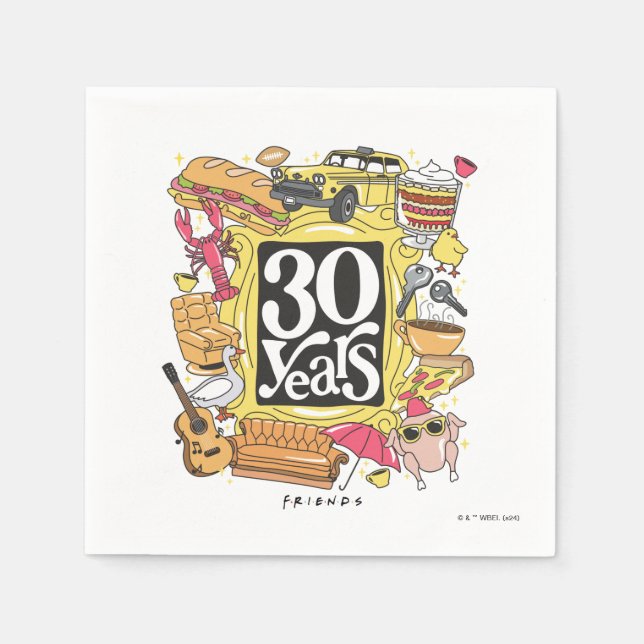 FRIENDS™ | 30 Years Graphic Napkin (Front)