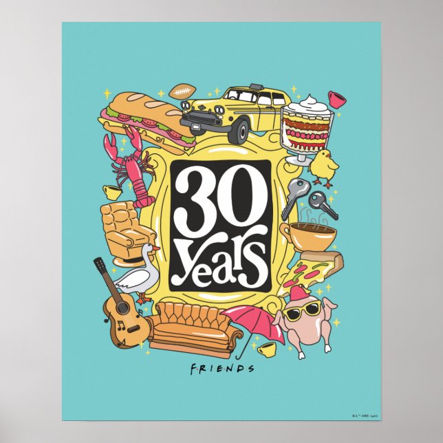 FRIENDS™ | 30 Years Graphic Poster (Front)