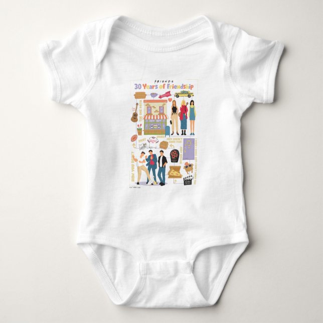 FRIENDS™ | 30 Years of Friendship Baby Bodysuit (Front)