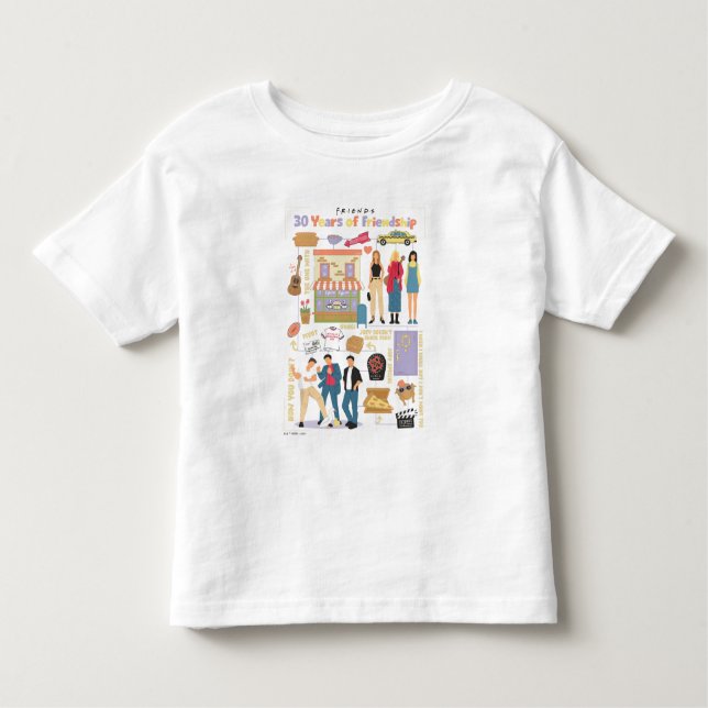 FRIENDS™ | 30 Years of Friendship Toddler T-Shirt (Front)