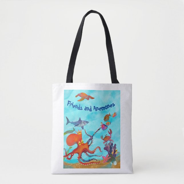 Friends and Anemones Tote Bag (Front)