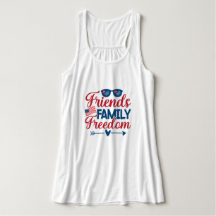 Friends, and Family and Freedom Tank Top