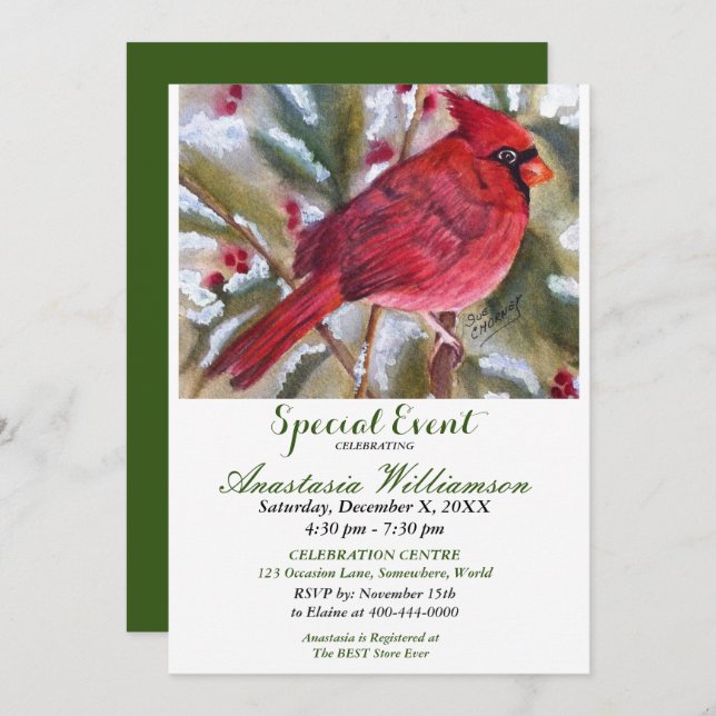 FRIENDS AND FAMILY OPEN HOUSE PARTY EVENT INVITE (Front/Back)