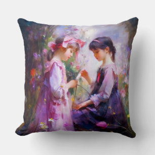 Friends and Flowers 2 Cushion