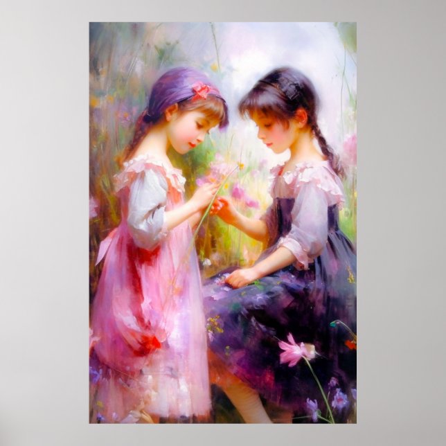 Friends and Flowers  Poster (Front)