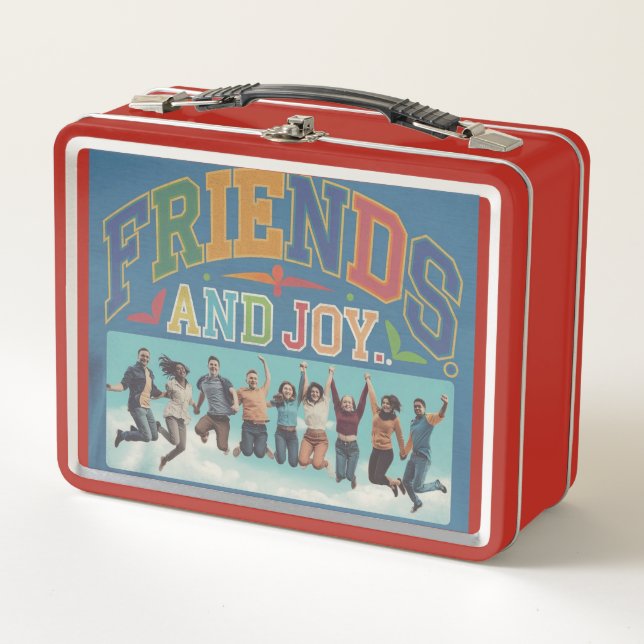 Friends and Joy Metal Lunch Box (Front)