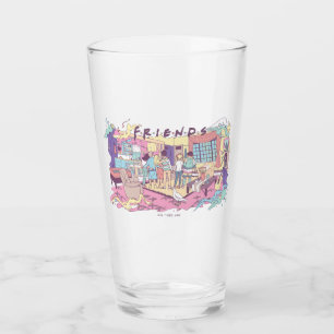 FRIENDS™ Apartment Cartoon Glass
