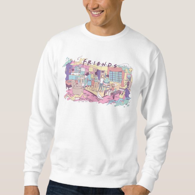 FRIENDS™ | Apartment Cartoon Sweatshirt (Front)