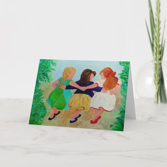 Friends are like Angels Card (Front)