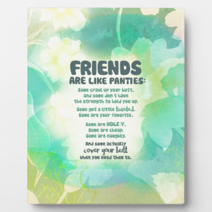 Friends are like Panties Plaque