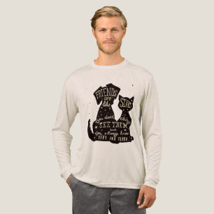Friends Are Like Stars – Dog & Cat Friendship Quot Tri-Blend Shirt
