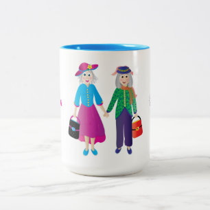 FRIENDS BFF UNTIL WE'RE OLD AND GRAY Two-Tone COFF Coffee Mug