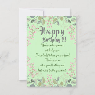 Friend's birthday  card