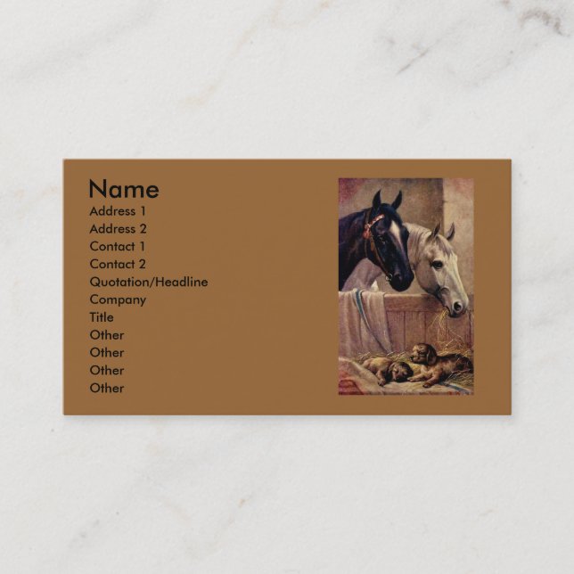 Friends Business Card (Front)