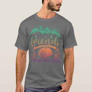 Friends Campingrip Camping Lover Camper stars funn T-Shirt