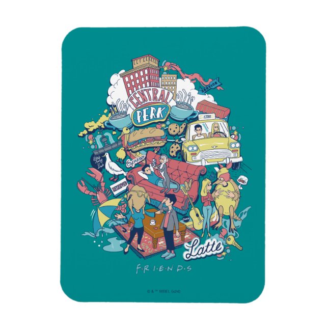 FRIENDS™ | Cartoon Collage Magnet (Vertical)
