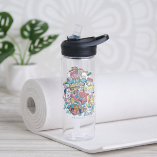 FRIENDS™ Cartoon Collage Water Bottle
