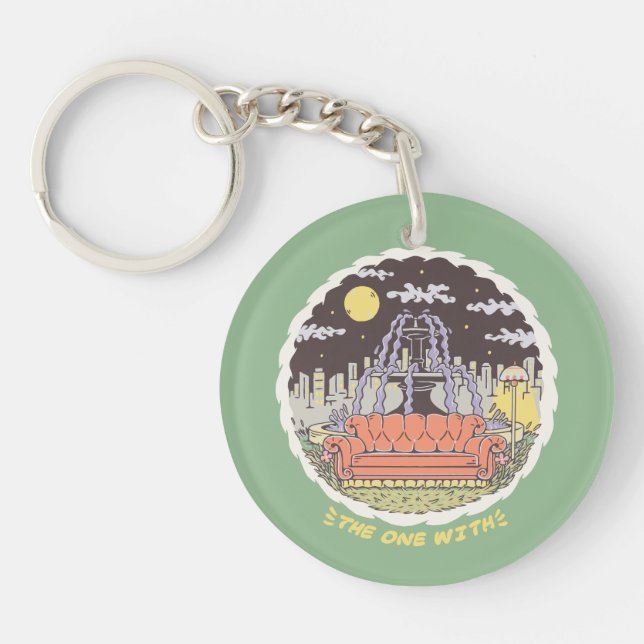 FRIENDS™ | Cartoon Fountain Key Ring (Front)