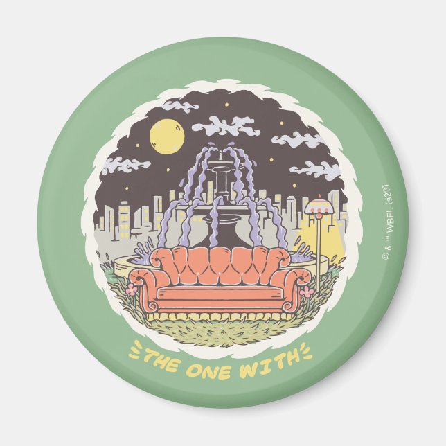 FRIENDS™ | Cartoon Fountain Magnet (Front)