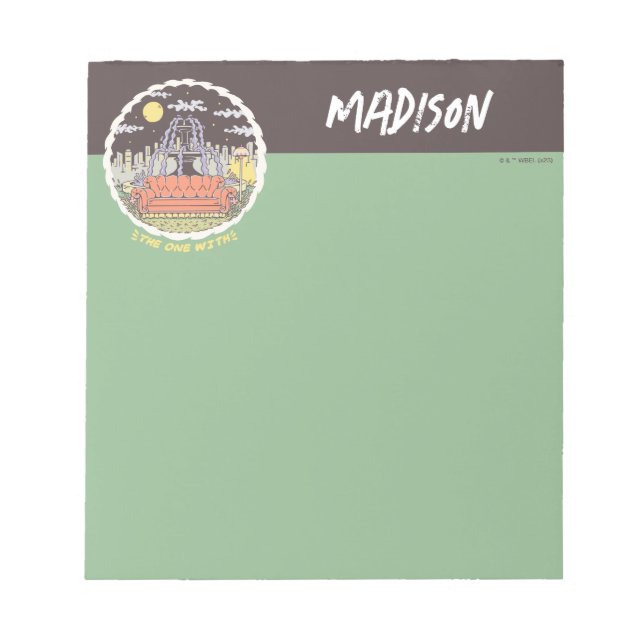 FRIENDS™ | Cartoon Fountain Notepad (Front)