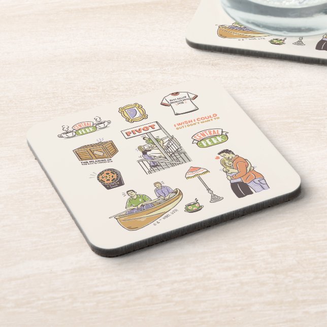 FRIENDS™ | Cartoon Icons Coaster (Left Side)