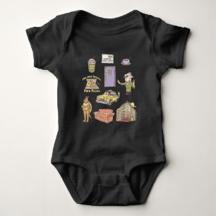 FRIENDS™   Cartoon Icons Graphic 2 Baby Bodysuit